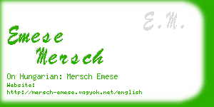 emese mersch business card